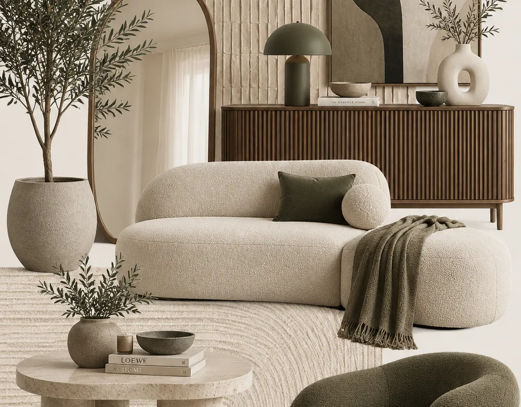 organic modern living room