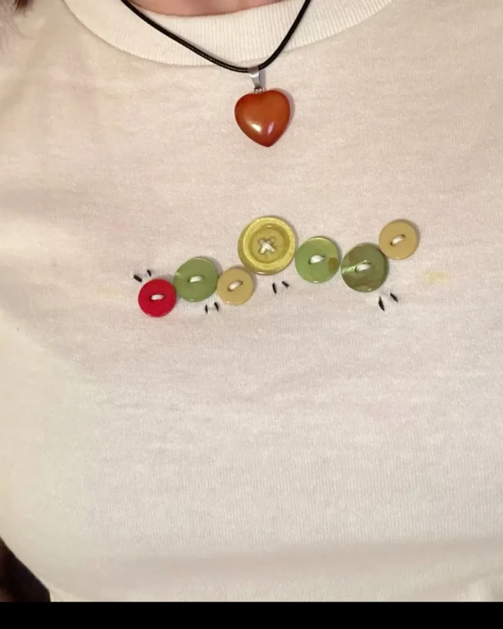 very hungry caterpillar button shirt