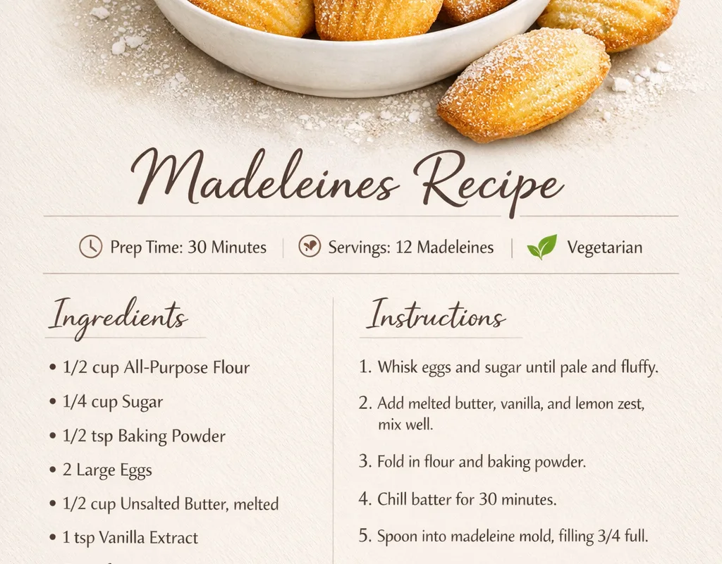 classic madeleines recipe