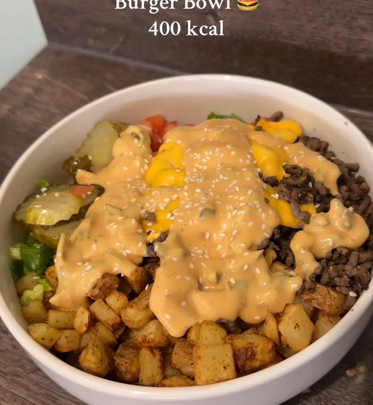 loaded burger bowl recipe