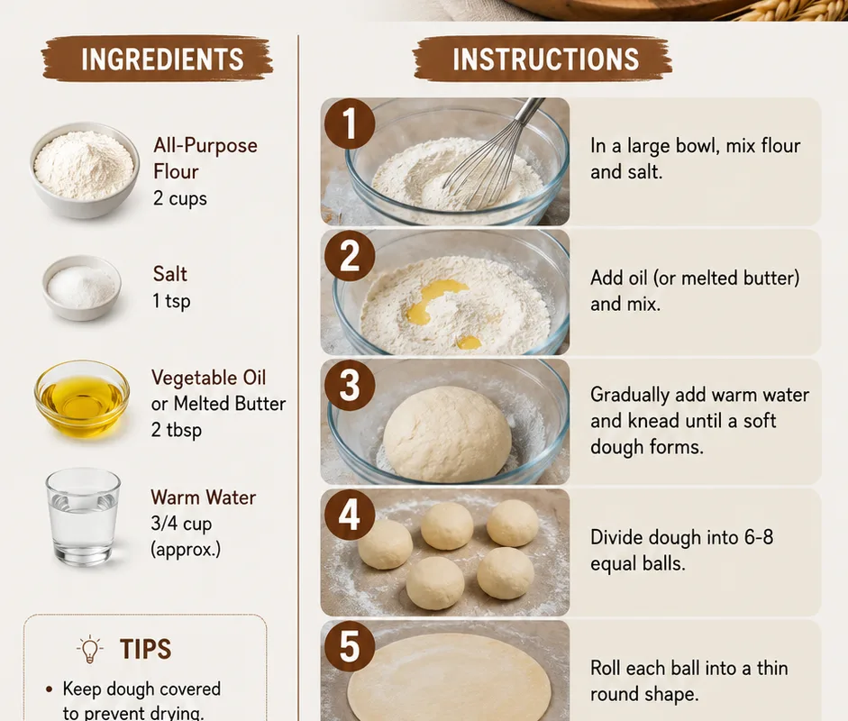 homemade flour tortillas recipe