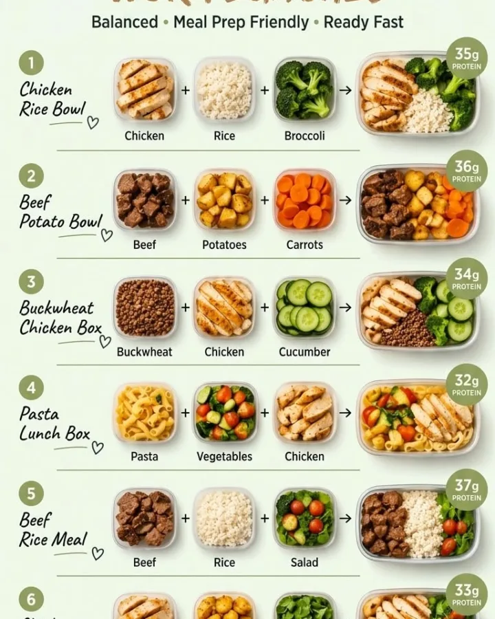 high protein meal prep lunches