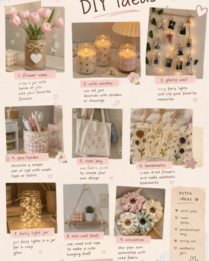diy craft ideas to decorate