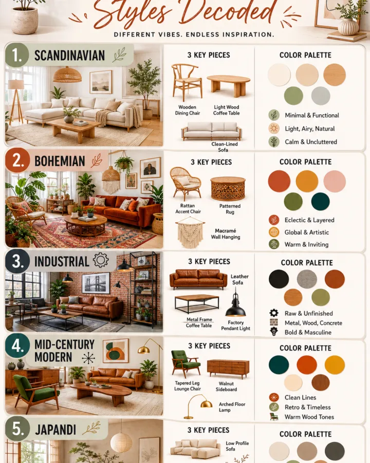 room style guide infographic