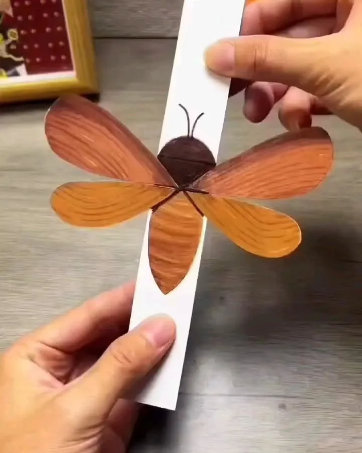 diy paper flying butterfly