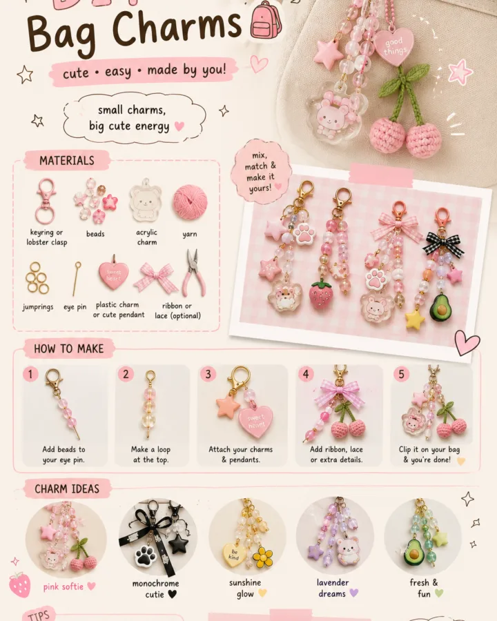 diy bag charms