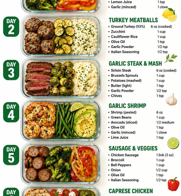 high protein meal prep for weight loss