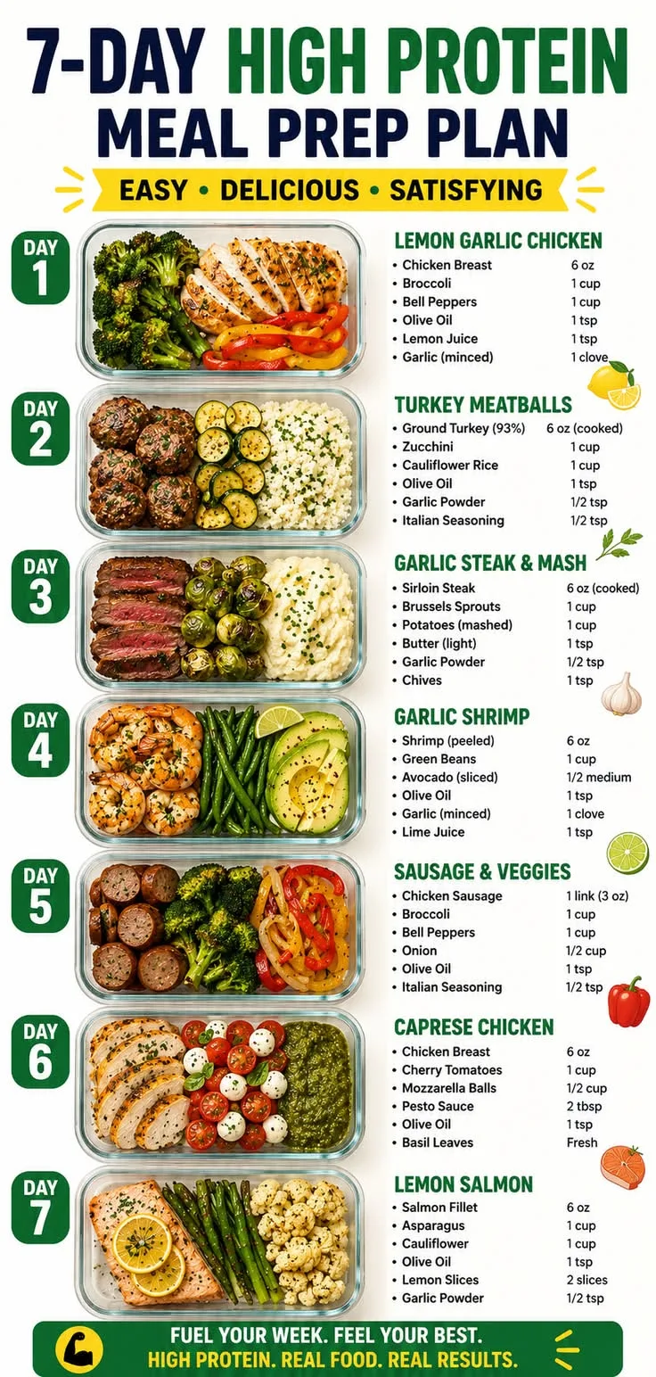 high protein meal prep for weight loss