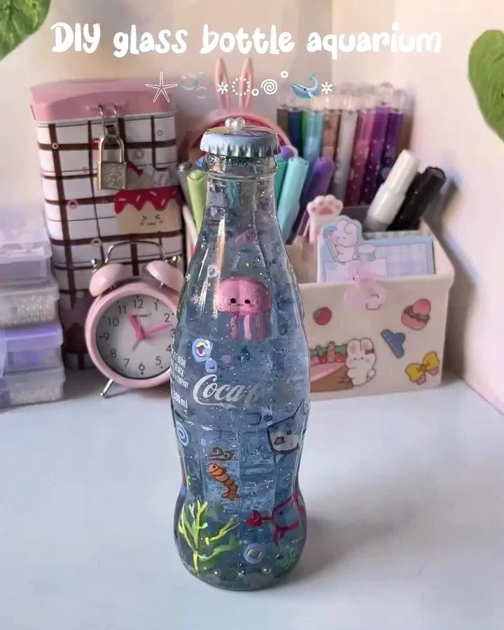 glass bottle aquarium diy