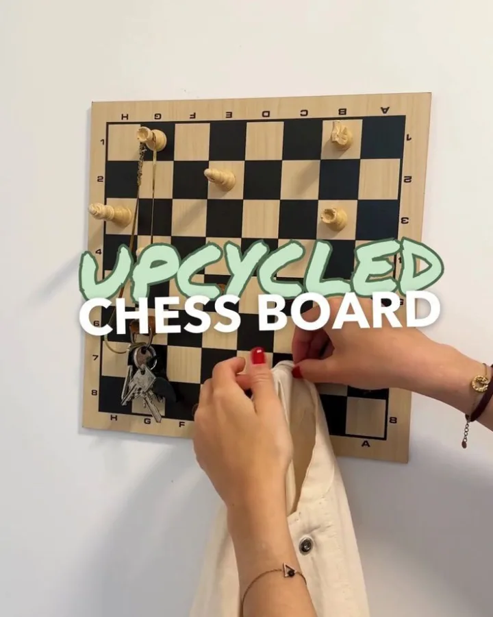 upcycle old chess board