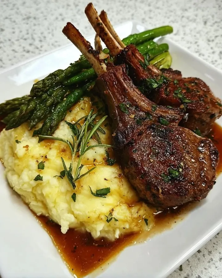 garlic herb lamb chops recipe