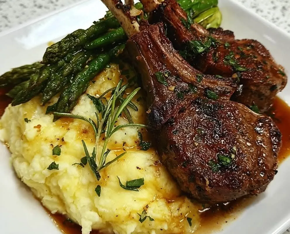garlic herb lamb chops recipe