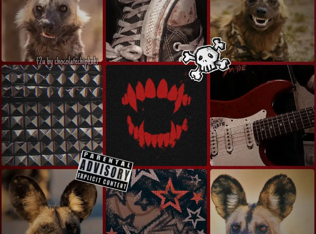 african wild dog coat colors