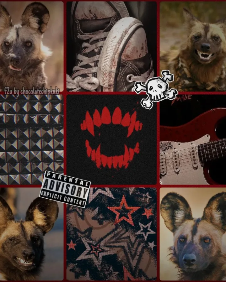 african wild dog coat colors