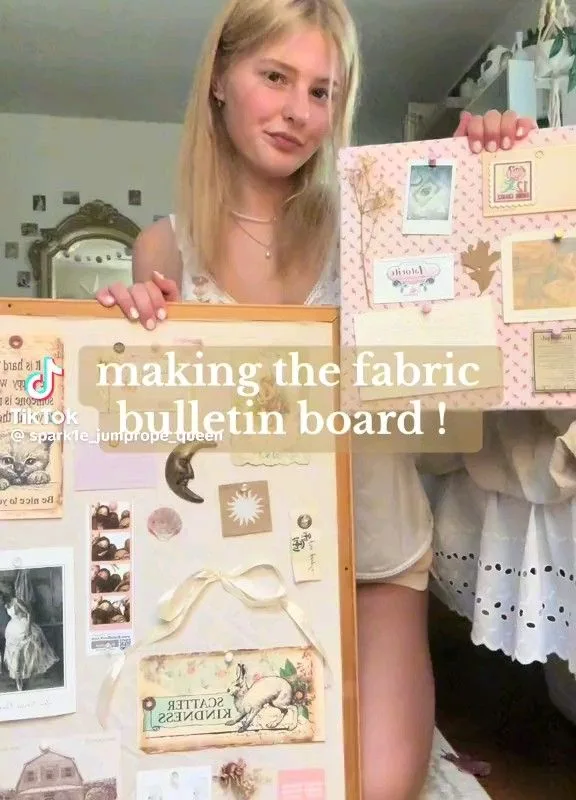 fabric bulletin board