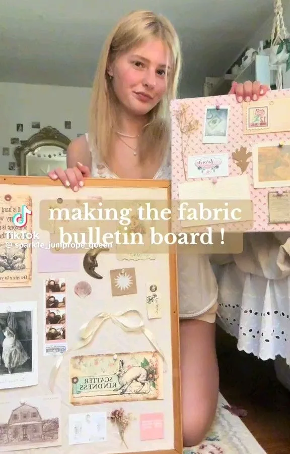 fabric bulletin board