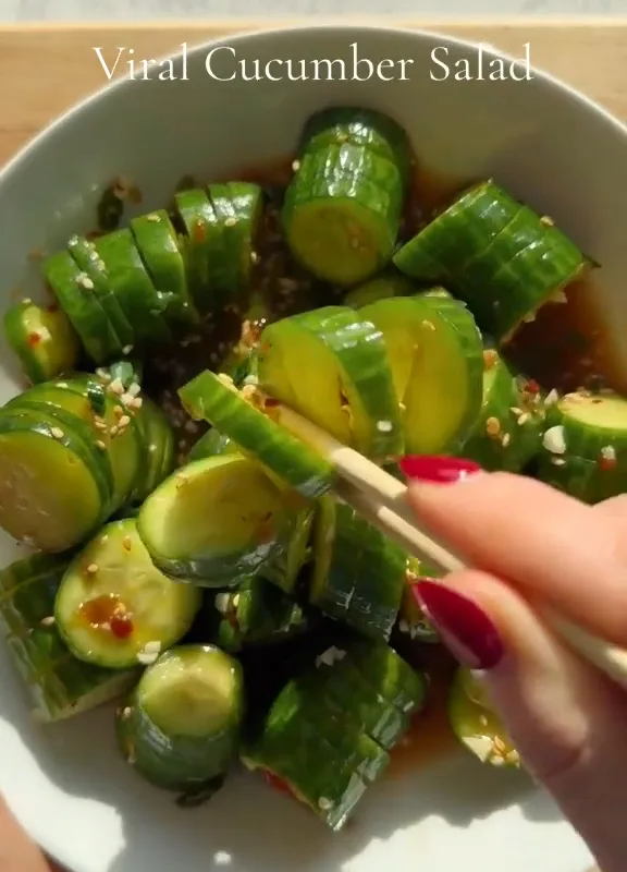 spicy asian cucumber salad