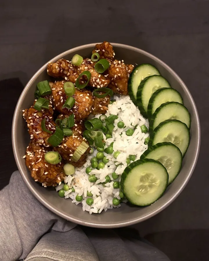 cucumber beef rice bowl recipe