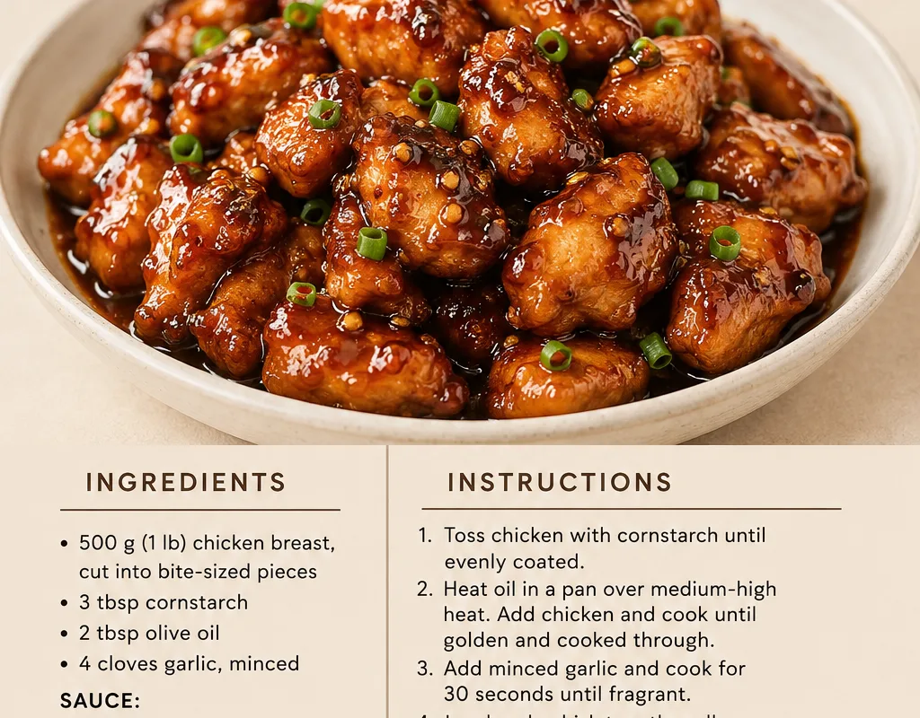 honey garlic chicken recipe