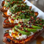 mediterranean loaded sweet potato skins