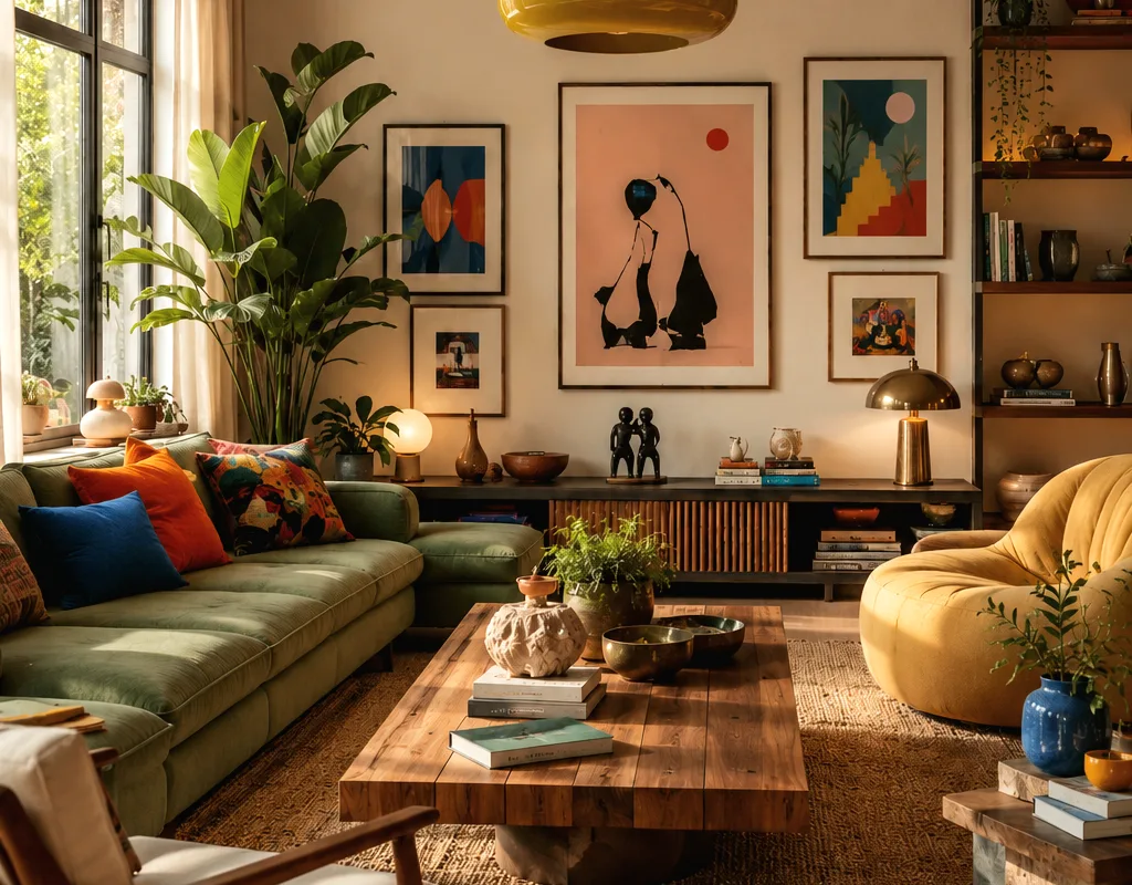 warm organic modern living room