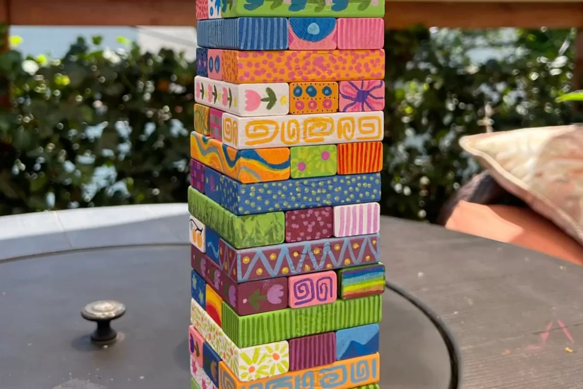 summer diy jenga