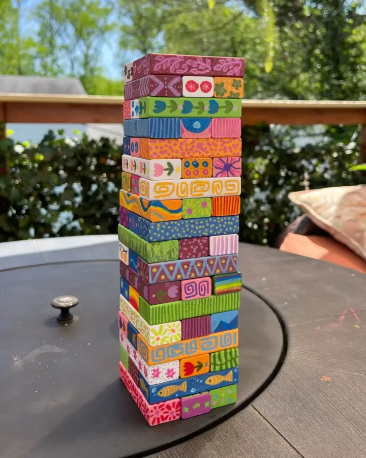 summer diy jenga