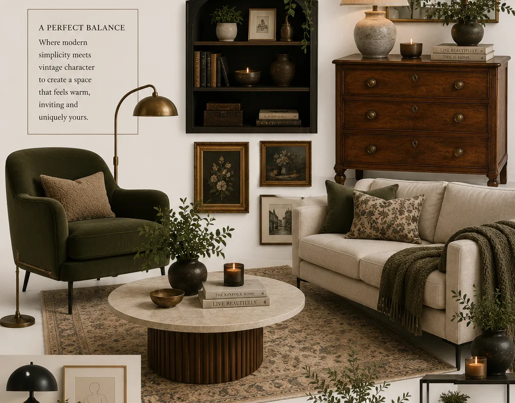 modern vintage home decor