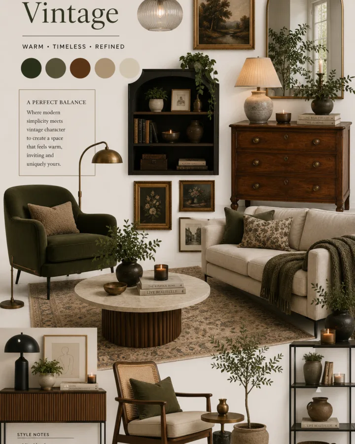 modern vintage home decor