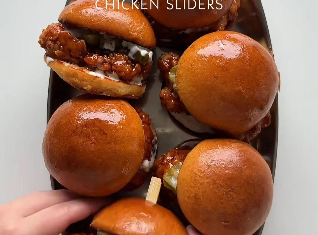honey bbq chicken sliders