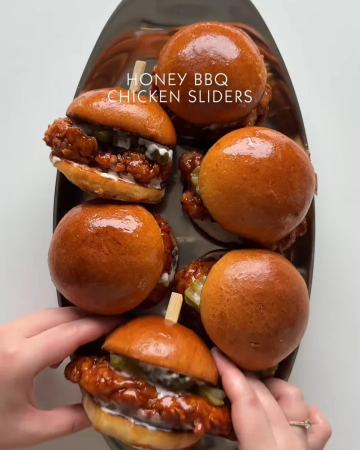 honey bbq chicken sliders
