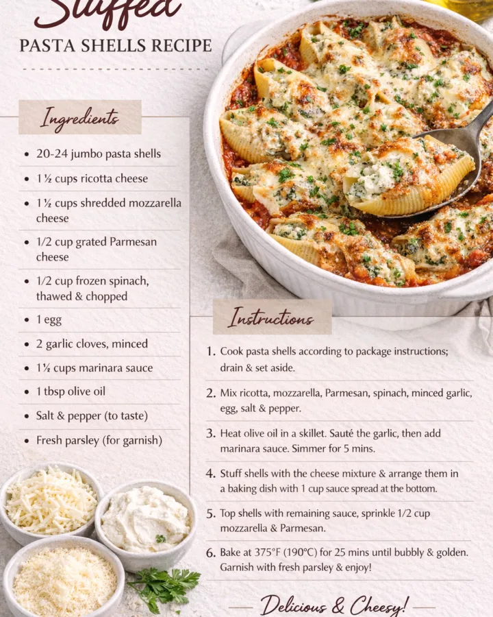stuffed pasta shells recipe