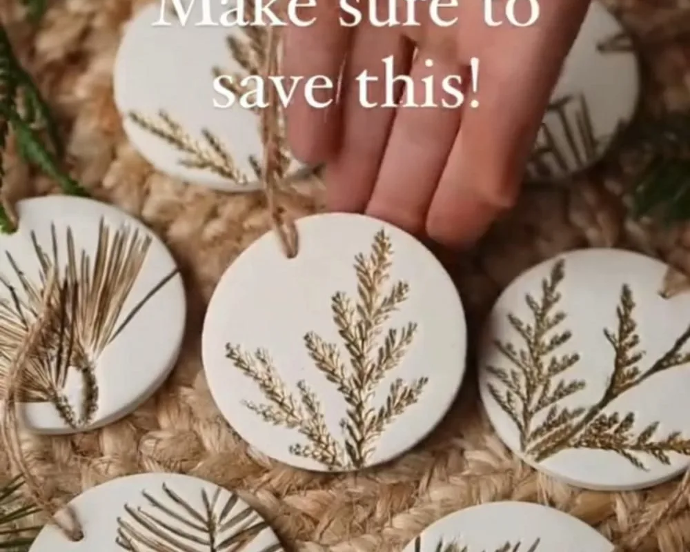 botanical diy ornaments