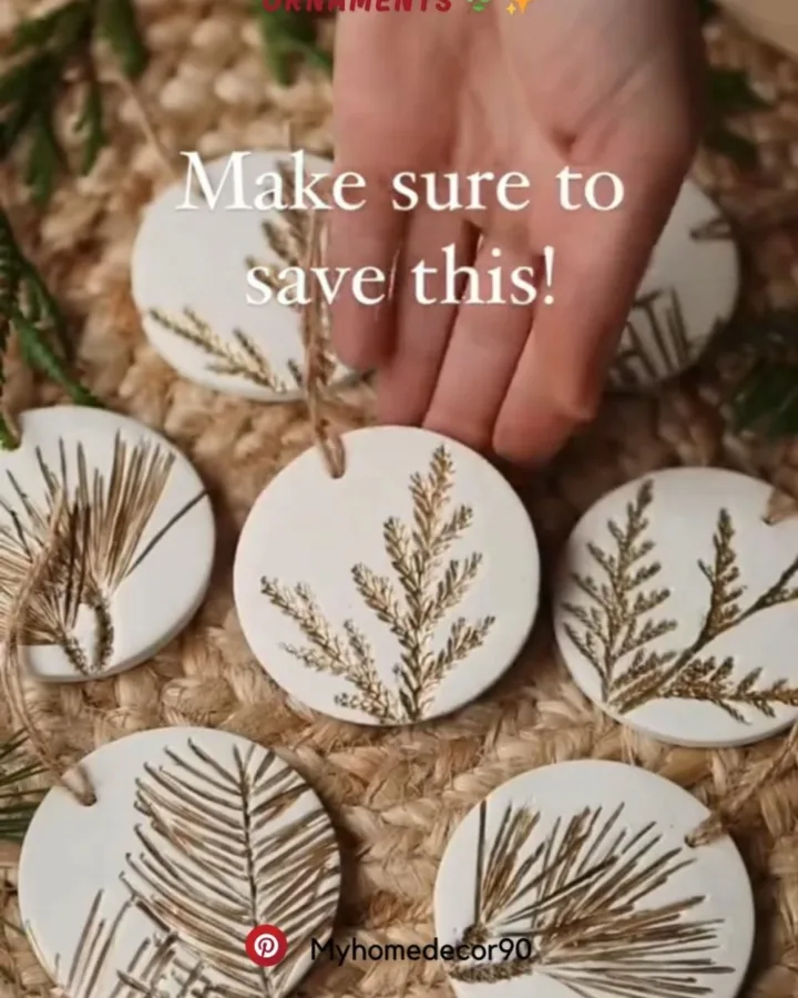 botanical diy ornaments