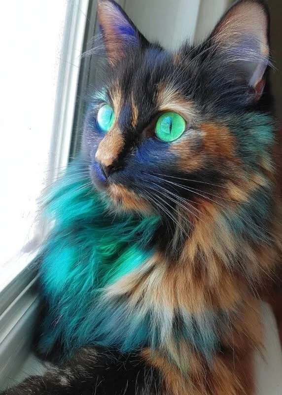 colorful pretty kitty coat colors