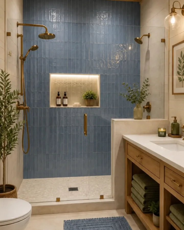 blue tile bathroom