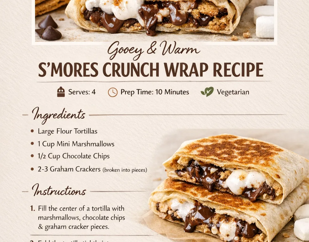 s'mores crunch wrap recipe
