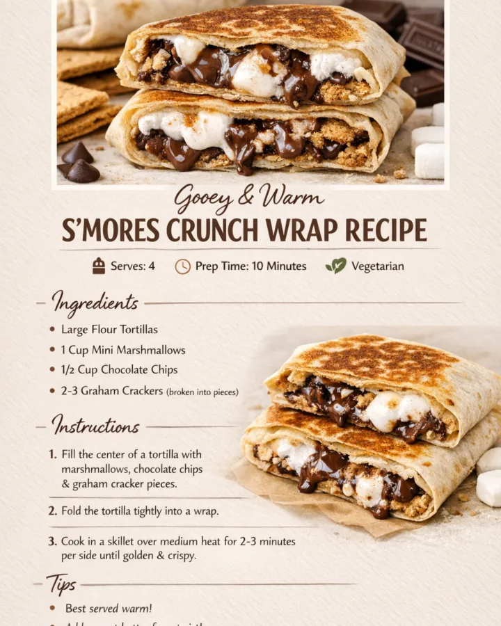 s'mores crunch wrap recipe
