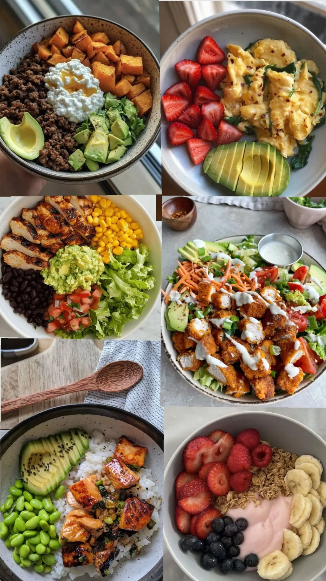Rainbow Fruit & Salad Bowls