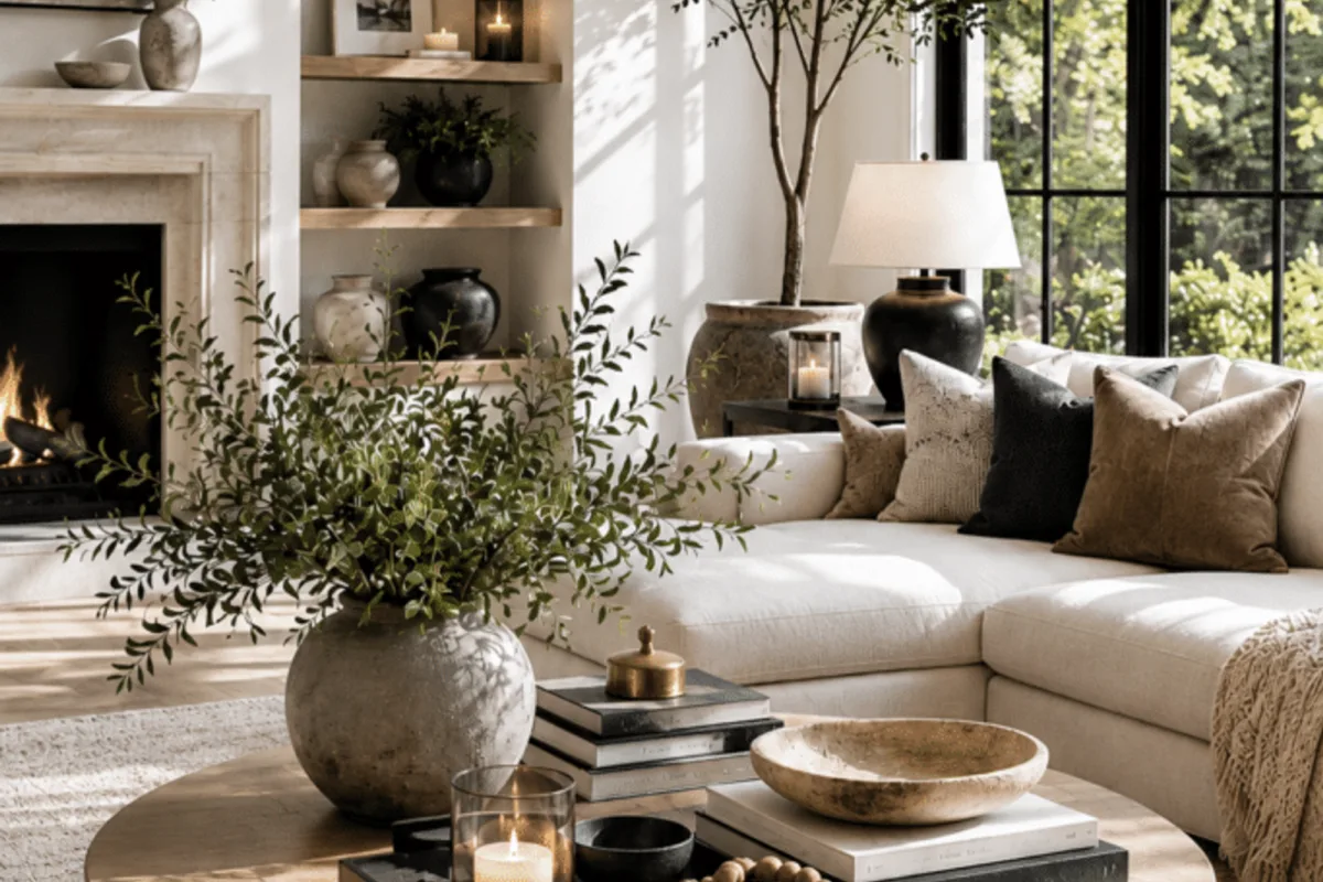 neutral living room decor