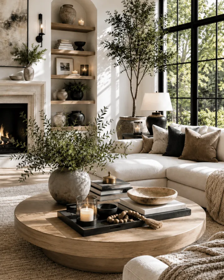 neutral living room decor