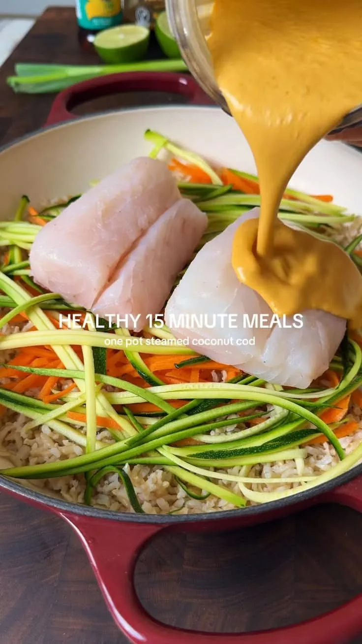15 Minute Creamy Thai Coconut Cod Curry – The Perfect Weeknight Dinner