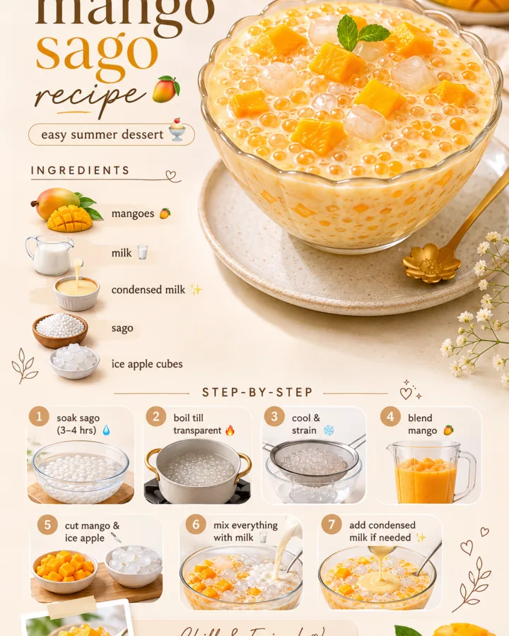 easy mango sago recipe