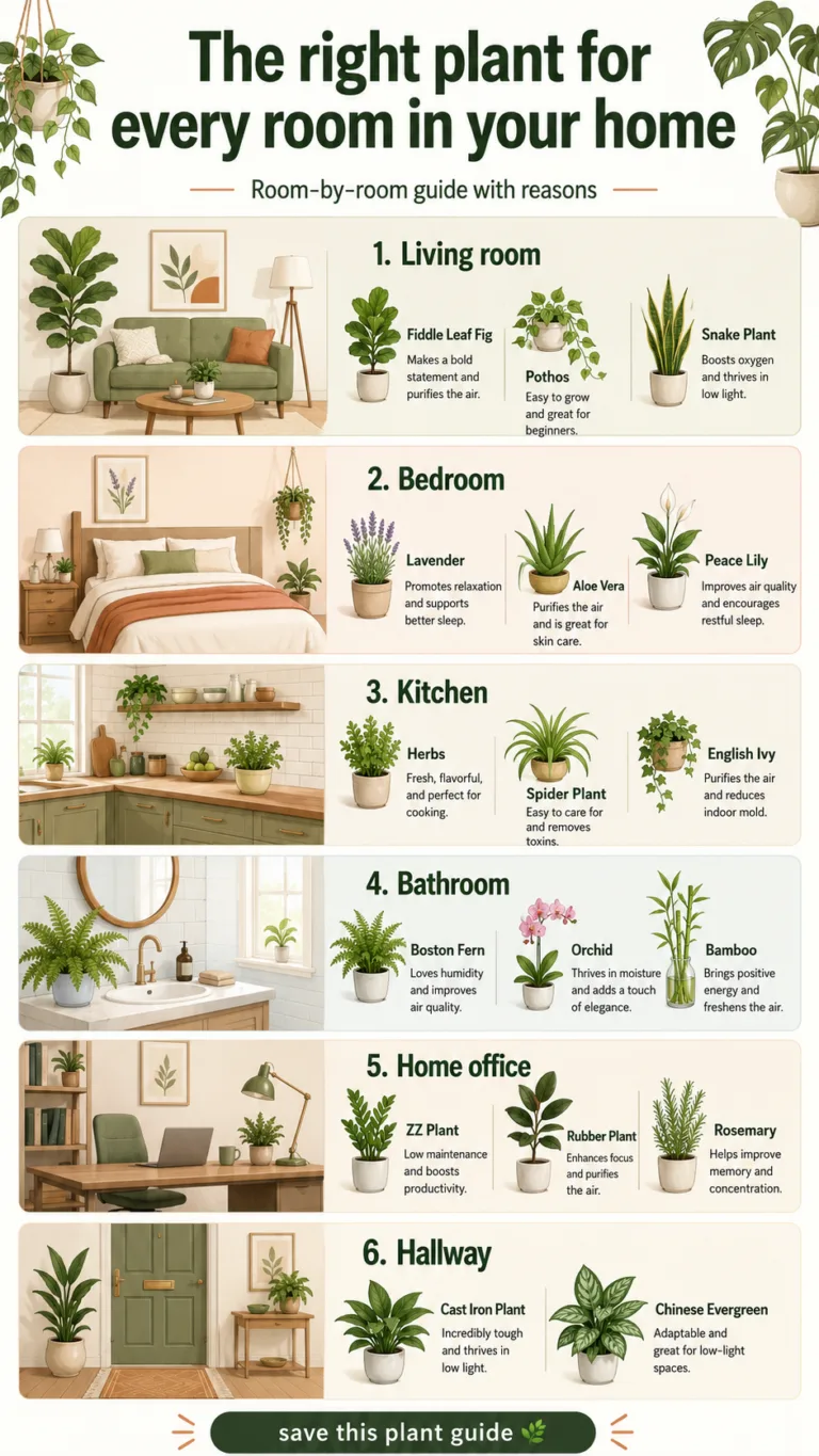 best plants for every room