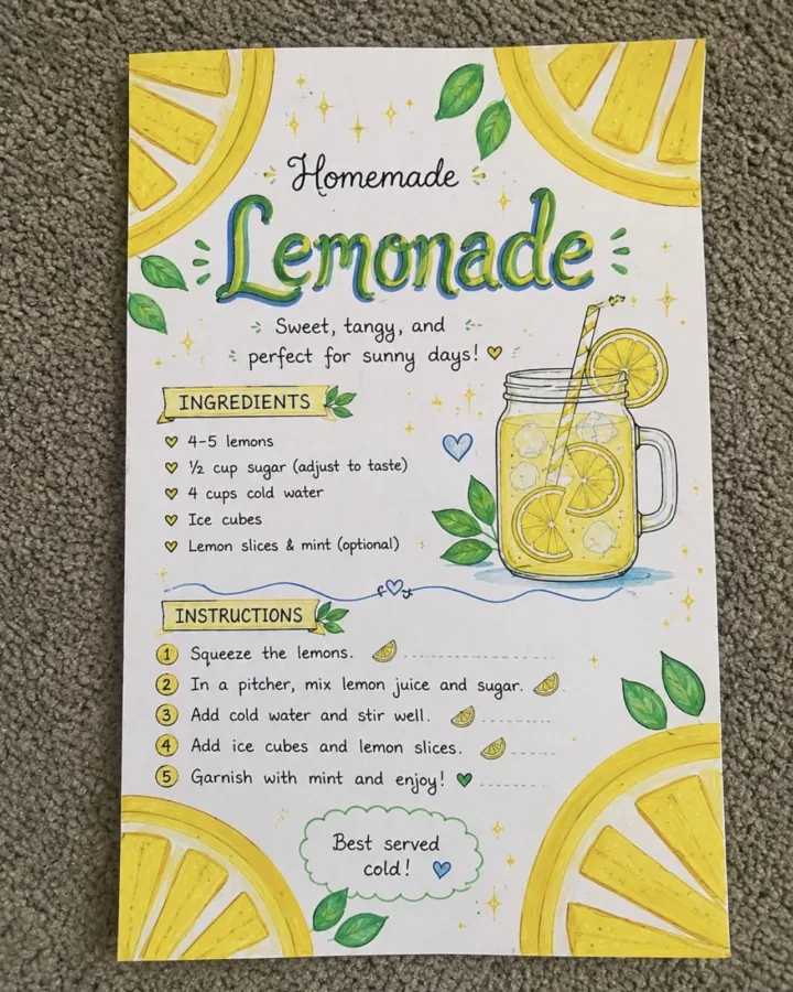 homemade lemonade recipe
