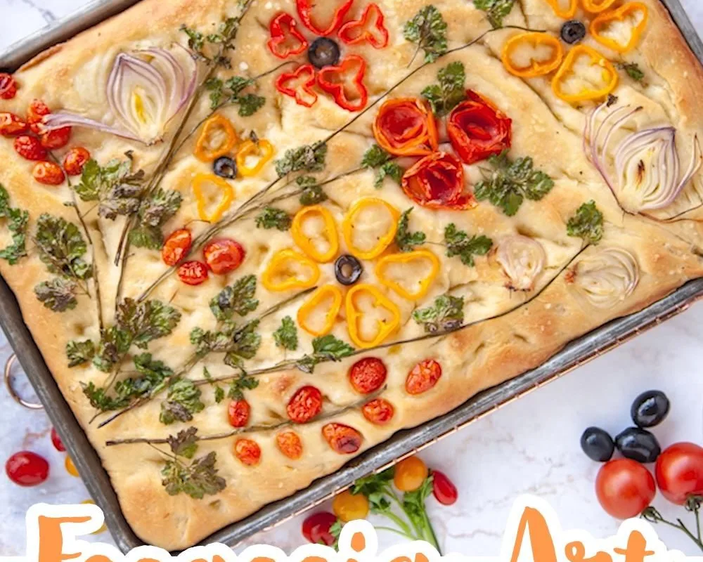 focaccia bread art recipe