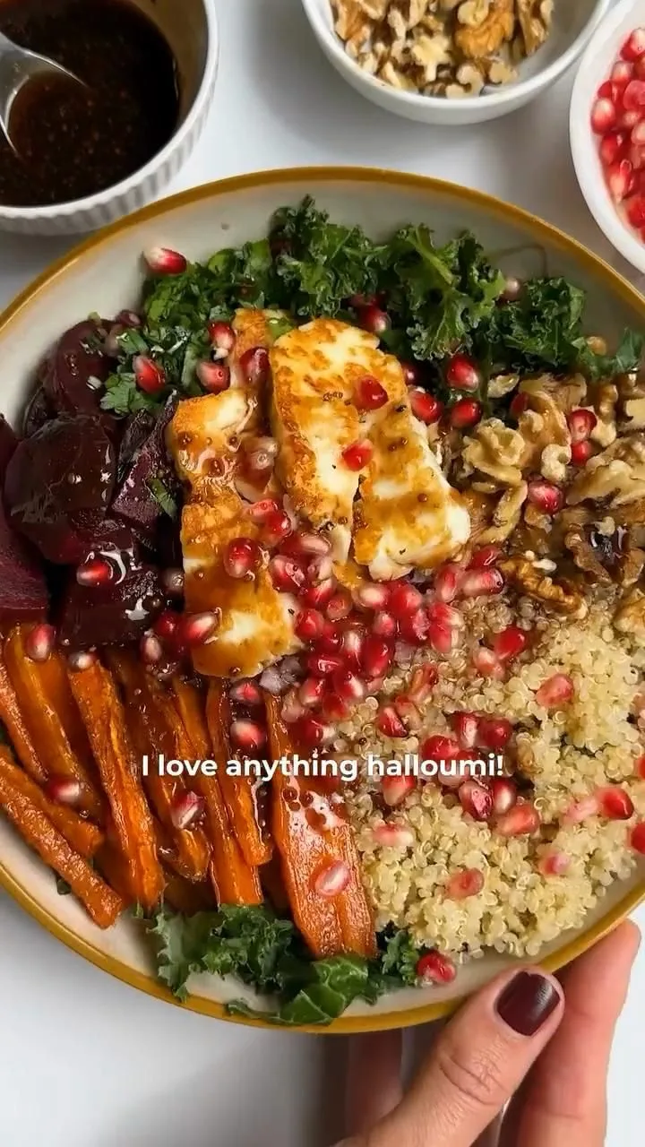 Halloumi and Chickpea Power Bowl