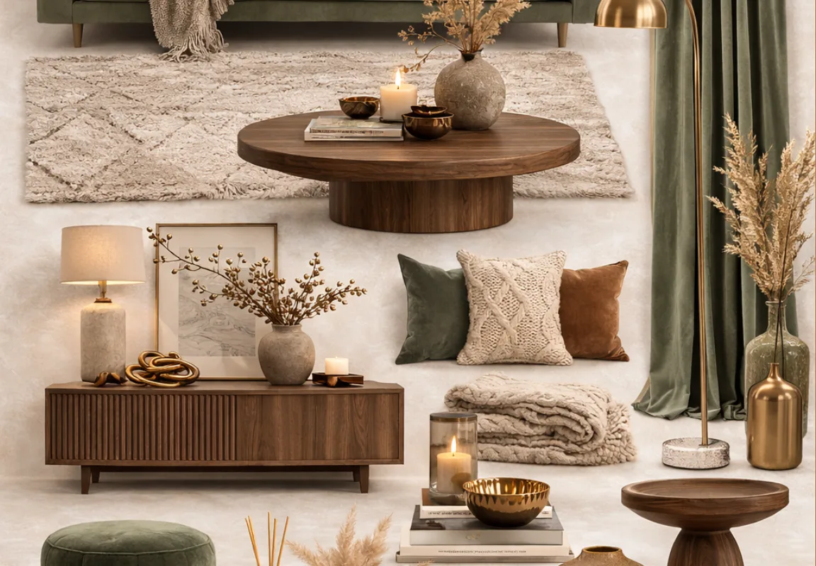 sage green living room