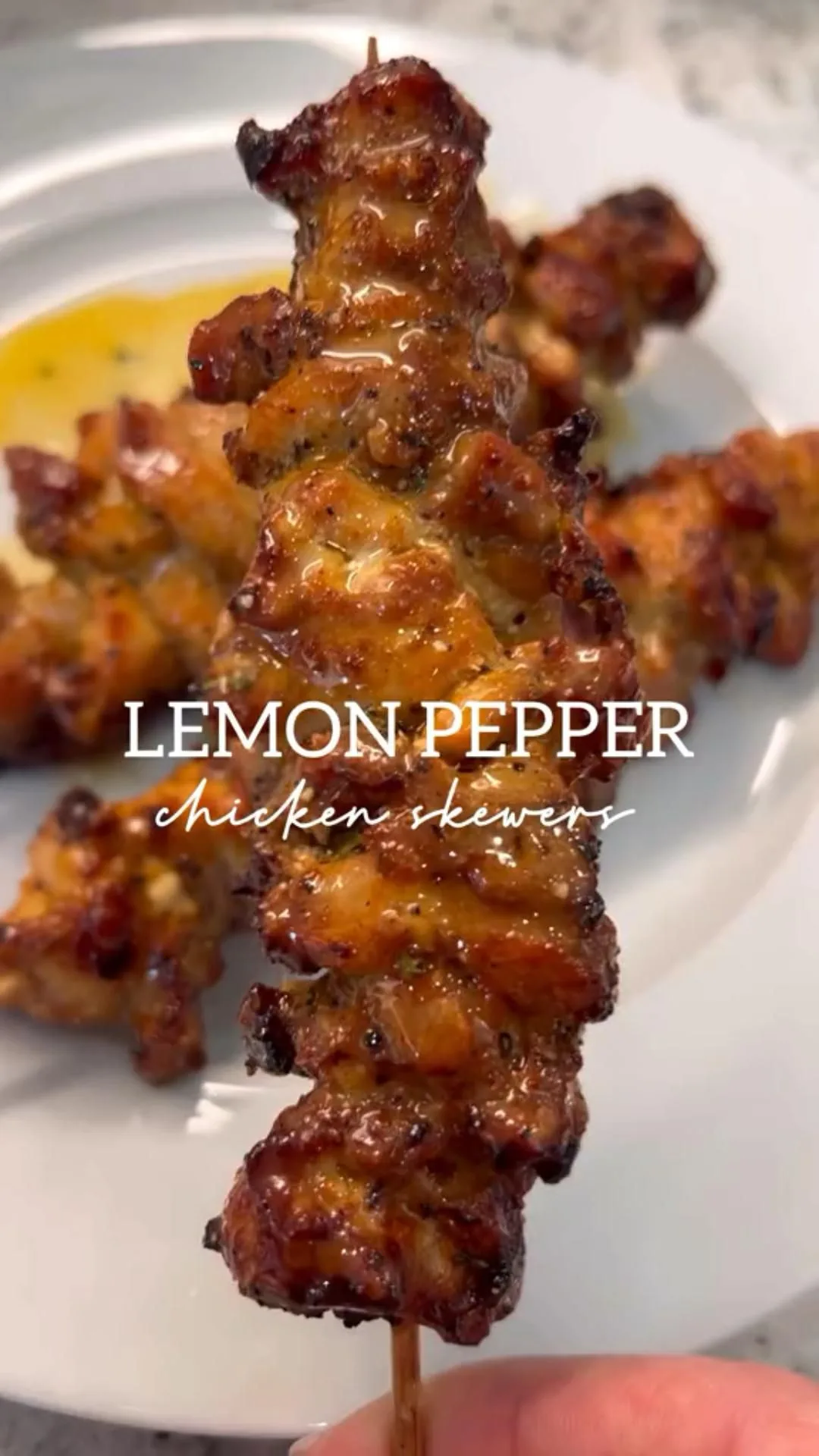 Lemon Pepper Chicken Skewers