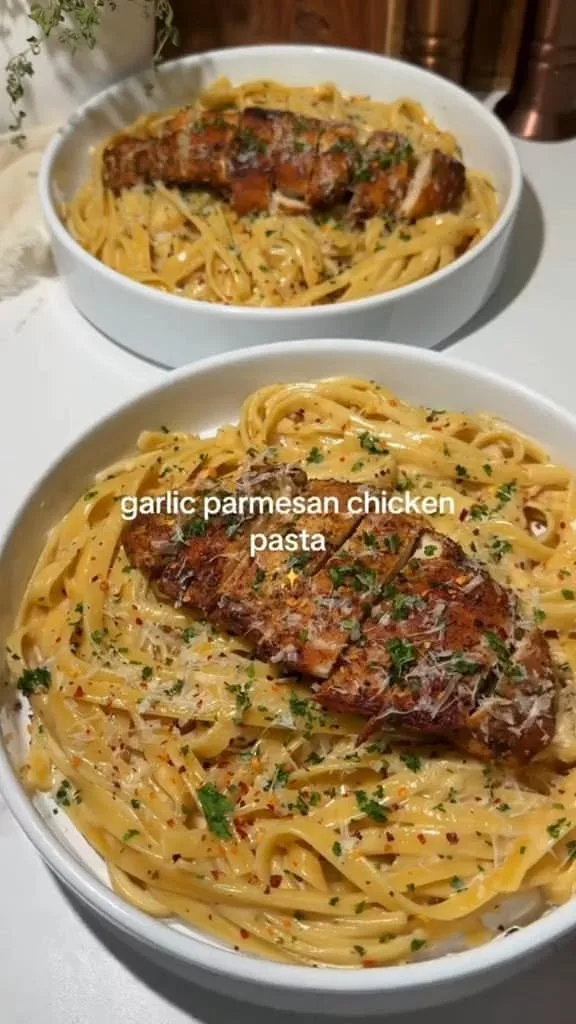 Healthy Garlic Parmesan Chicken Pasta | 30-Minute One-Pan Dinner Video